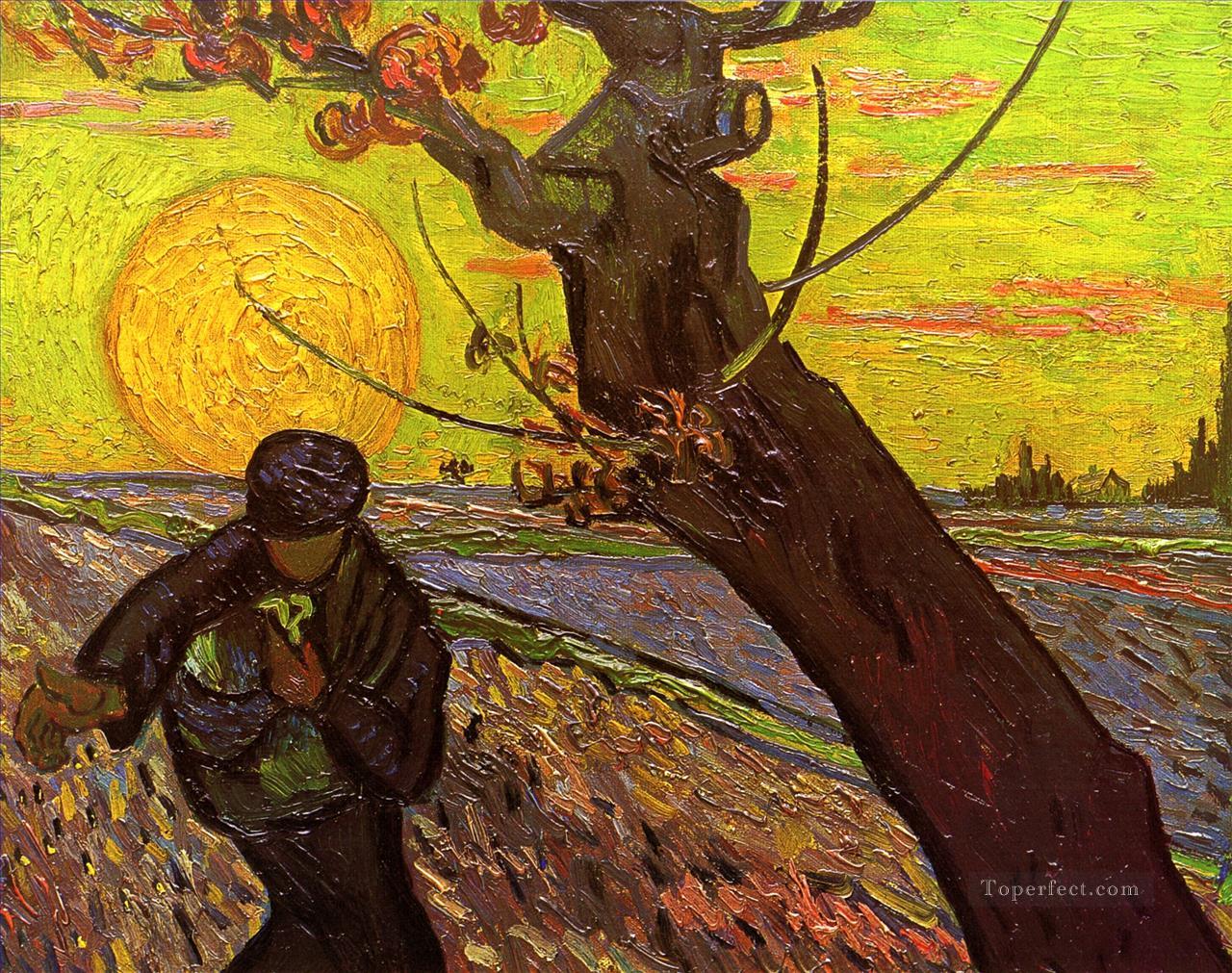 Sower 2 Vincent van Gogh Oil Paintings